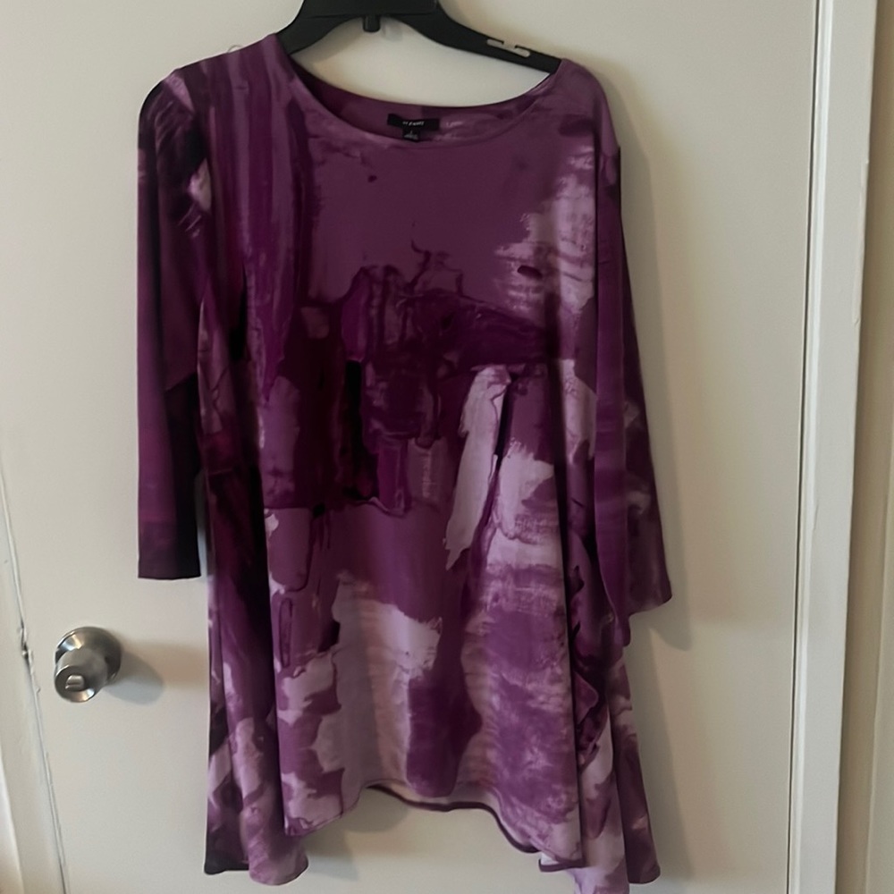 Alfani long asymmetrical top